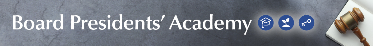 Board Presidents' Academy banner
