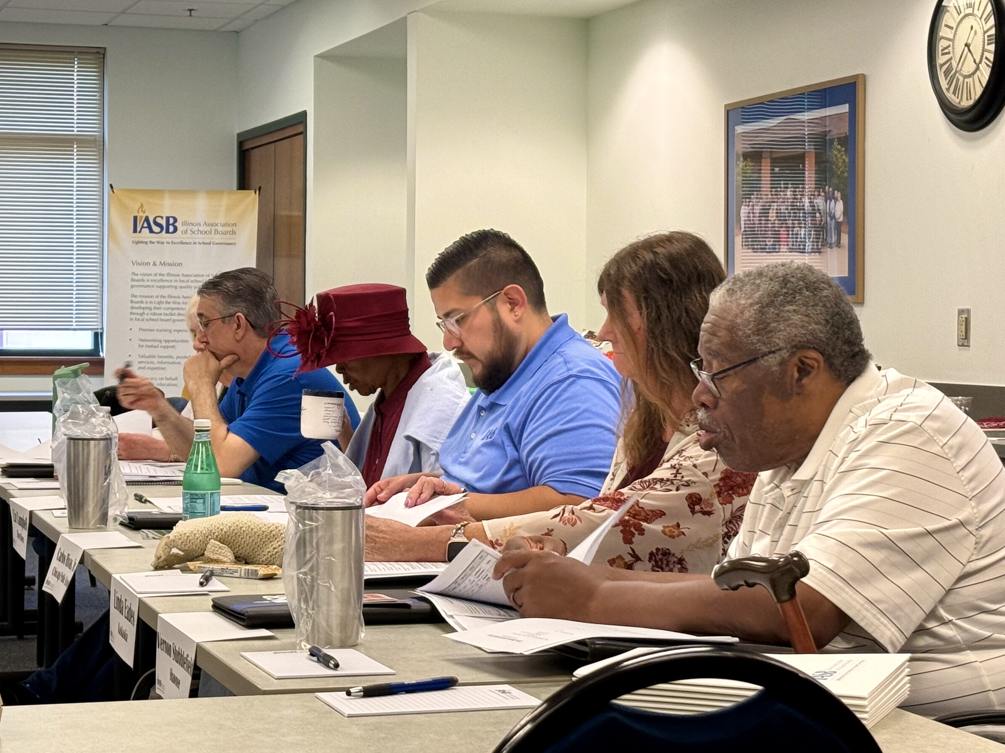 New directors and their mentors attended an orientation session.