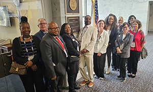 The Illinois contingent visited the offices of Senator DIck Durbin.