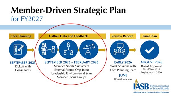 Graphic IASB Member-Driven Strategic Plan timeline